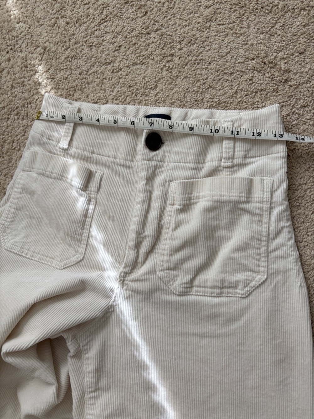 Anthropologie Off-White Wide-Leg Corduroy Jeans - Picture 11 of 14